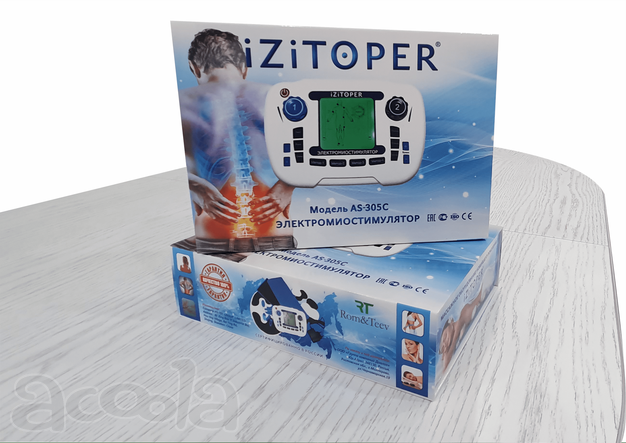 Портативный инновационный электромиостимулятор izitoper модель as-305 c